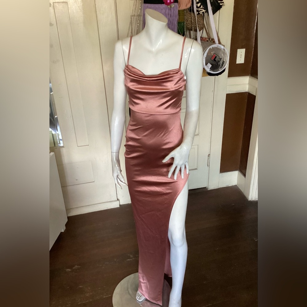 NWT Windsor blush stretchy satin
